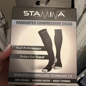 Black Graduated Compression Socks